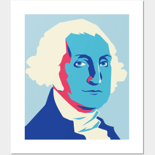President George Washington Pop Art Portrait Posters and Art